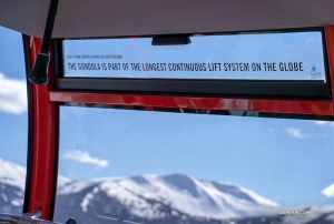 Not just the highest, it is also part of the world&rsquo;s longest lift system, connecting two high-speed chair lifts and one gondola.